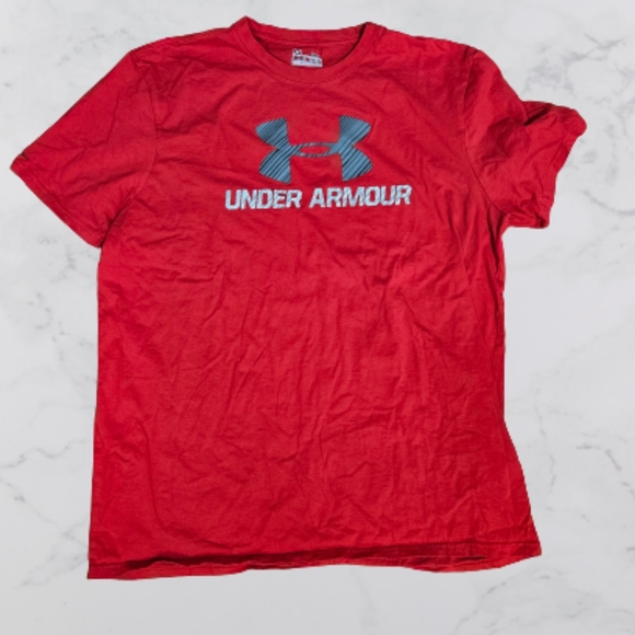 Under Armour Other - Under Armour Men's Xl Loose Heatgear 100% red cotton short sleeve t-shirt